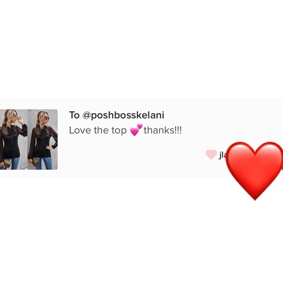 Black Front Tie Top - Picture 4 of 4